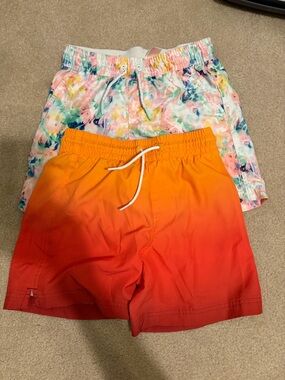 Boys Swim Trunks Bundle – Size Medium (8) – Old Navy & Cat & Jack 🌈🟠